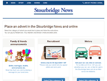 Tablet Screenshot of adbooker.stourbridgenews.co.uk